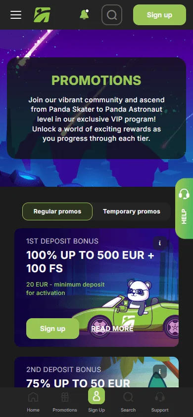 Fast Pay Casino promotions on a mobile device